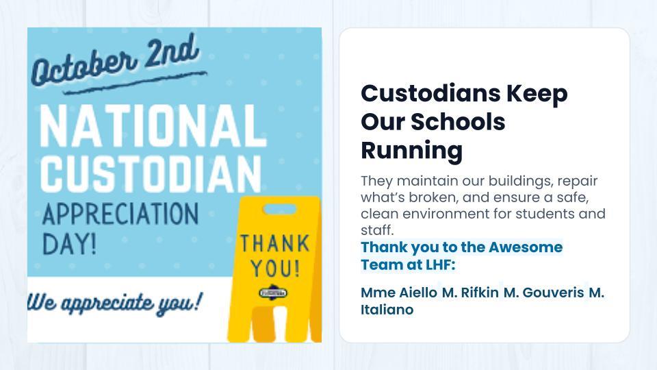 National Custodian appreciation day 